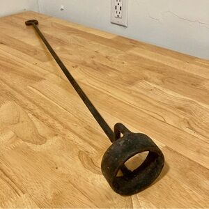 Vintage Branding Iron “O” Shape Rusty Metal Farmhouse Decor